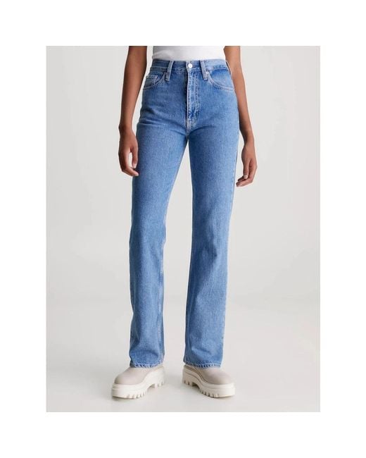 Jeans > wide jeans Calvin Klein en coloris Blue