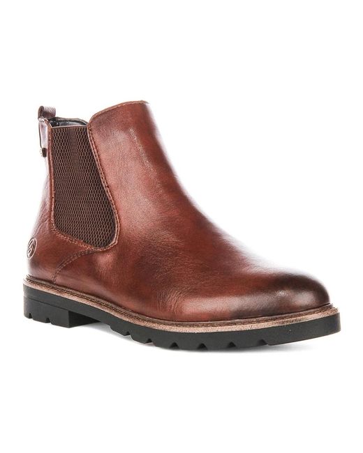 Remonte Brown Chelsea Boots