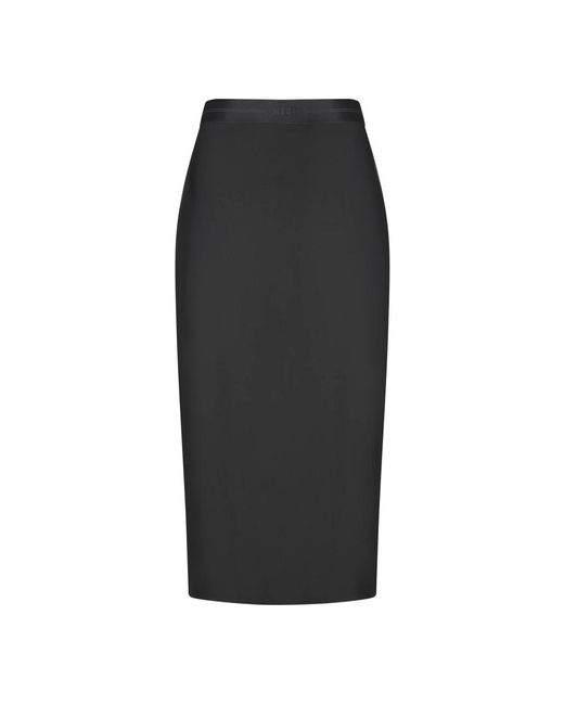 MSGM Black Midi Skirts
