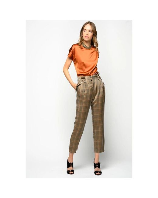 Chinos di Pinko in Brown