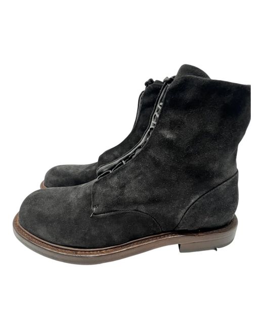 LEMARGO Black Lace-Up Boots for men