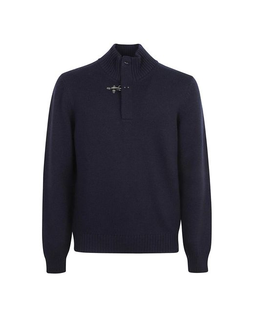 Turtlenecks Fay de hombre de color Blue