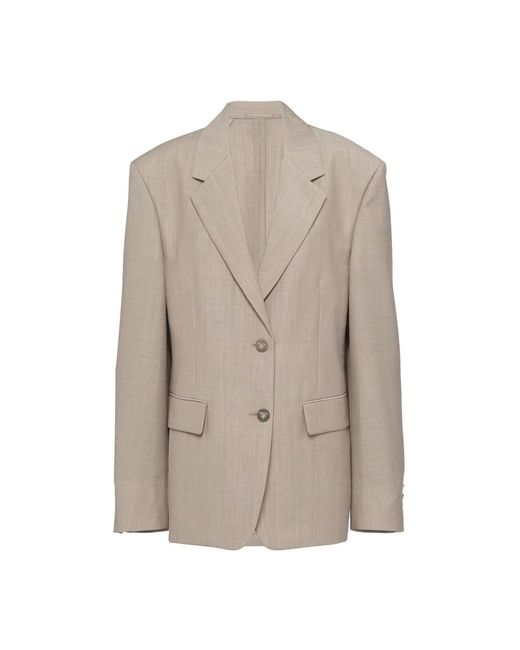 Prada Natural Blazers
