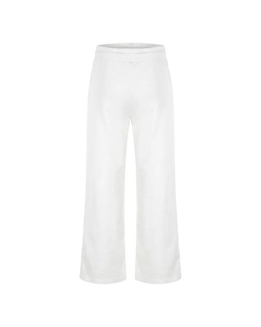 Moorer White Wide Trousers