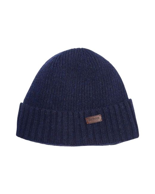 Barbour Accessoires ,Blauw ,Wol Effen Kleur Hoed in het Blue