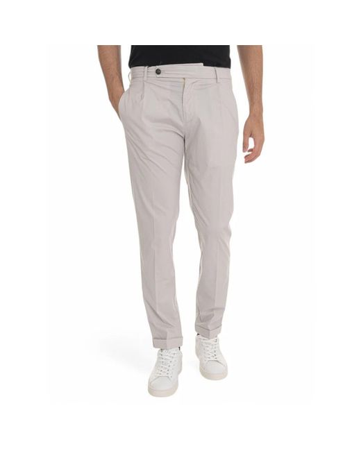 BERWICK 1707 Gray Chinos for men