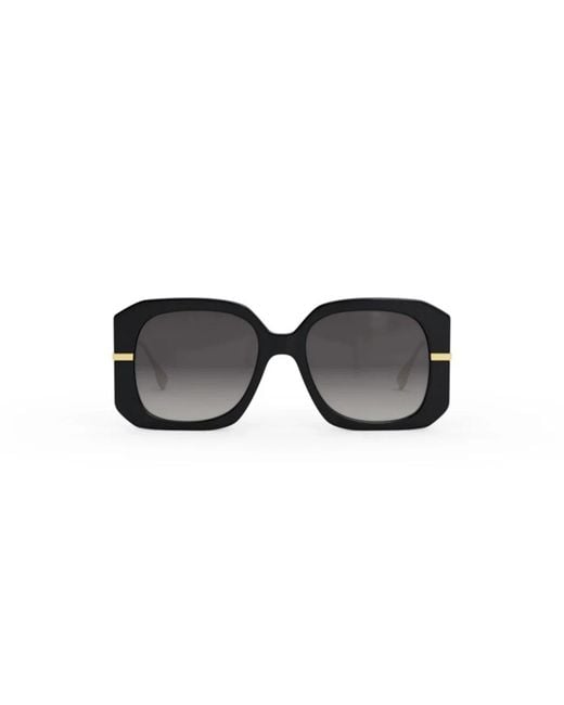 Fendi Black Graphy Square Sonnenbrille