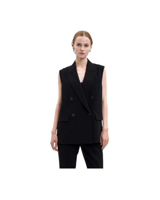 Max Mara Black Waistcoats