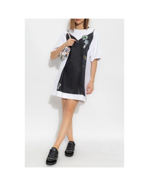 Marc Jacobs Black Kleid mit druck