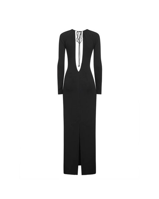 MARINE SERRE Black Maxi Dresses