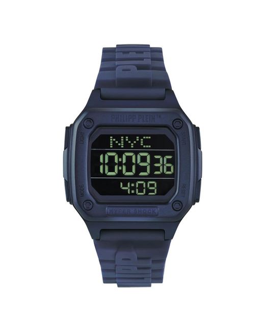 Philipp Plein Hyper Shock 44Mm in het Blue voor heren