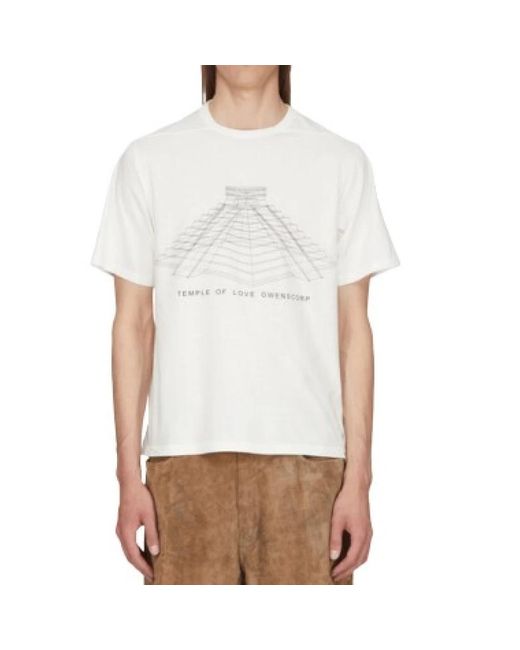 Rick Owens Brad T in het White voor heren