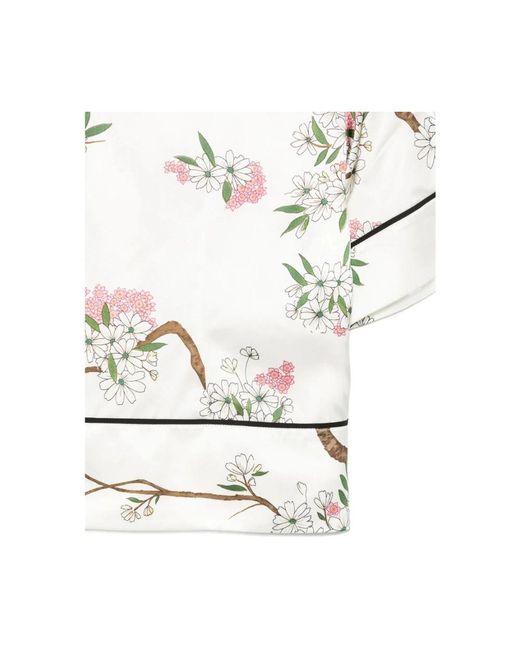 Olivia Von Halle White Pyjamas