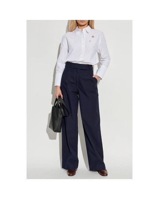 Wide Trousers A.P.C. de color Blue