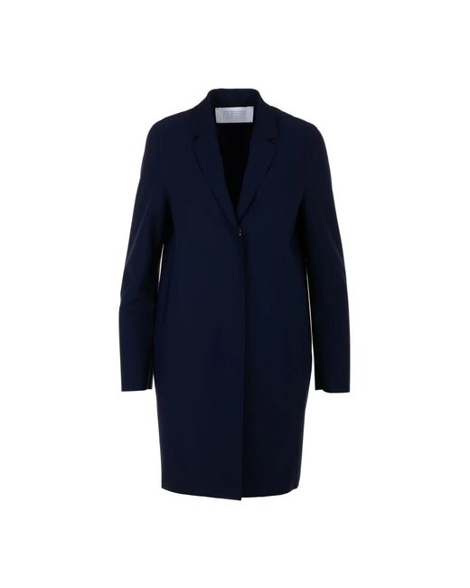Harris Wharf London Blue Single-Breasted Coats