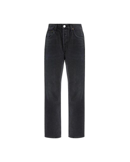Agolde Blue Straight Jeans