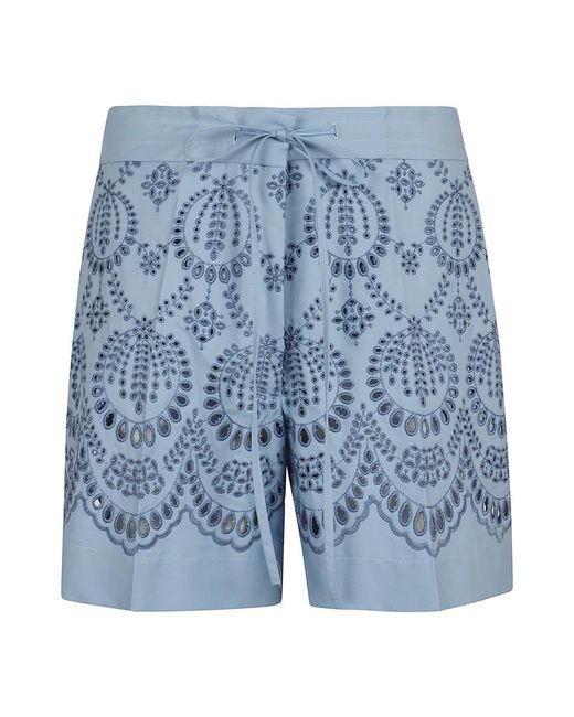 P.A.R.O.S.H. Blue Casual Shorts