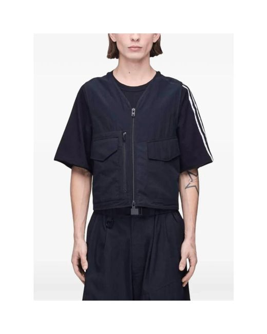 Y-3 Jassen ,Zwart ,Tactical Utility Vest in het Black voor heren