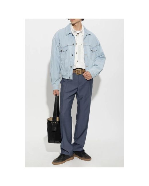 Denim Jackets Versace pour homme en coloris Blue