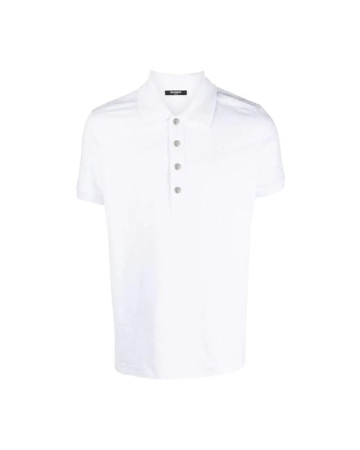 Balmain White Polo Shirts for men