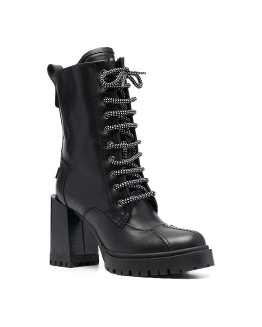 Furla Black Heeled Boots
