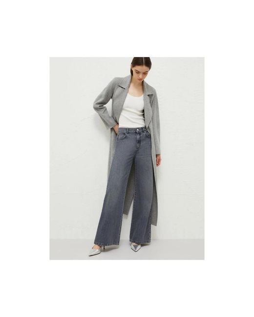 Marella Gray Belted Coats