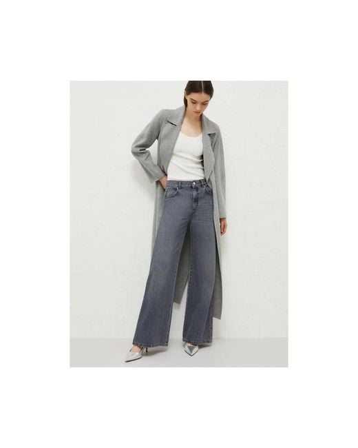 Marella Jassen ,Bruin ,Wol Ardenza Coat in het Gray