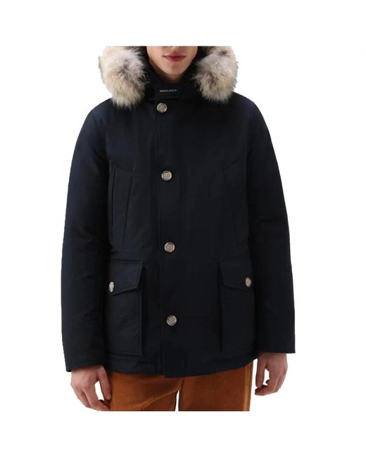Woolrich Blue Winter Jackets for men