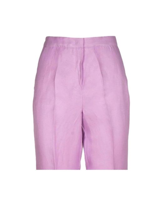 iBlues Purple Slim-Fit Trousers