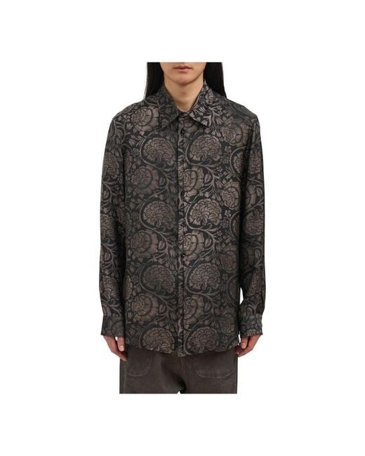 Uma Wang Black Casual Shirts for men
