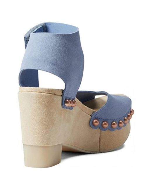 Pedro Garcia Blue Wedges