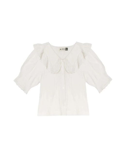 Rixo Top Bordado Quince in het White