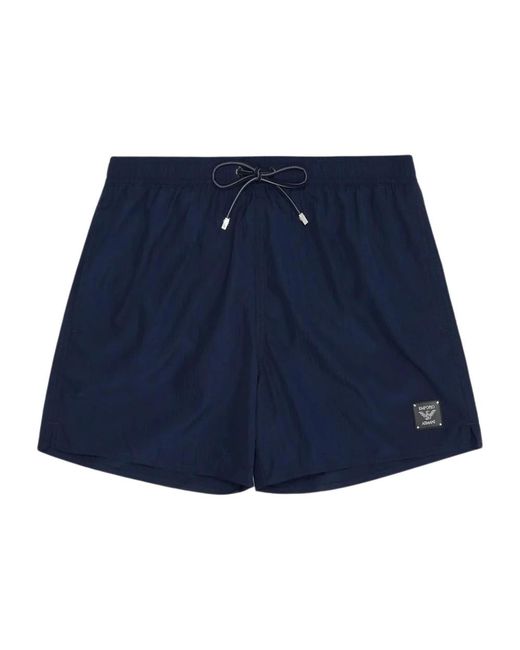 Emporio Armani Blaue meereskleidung shorts wasserabweisend in Blue für Herren