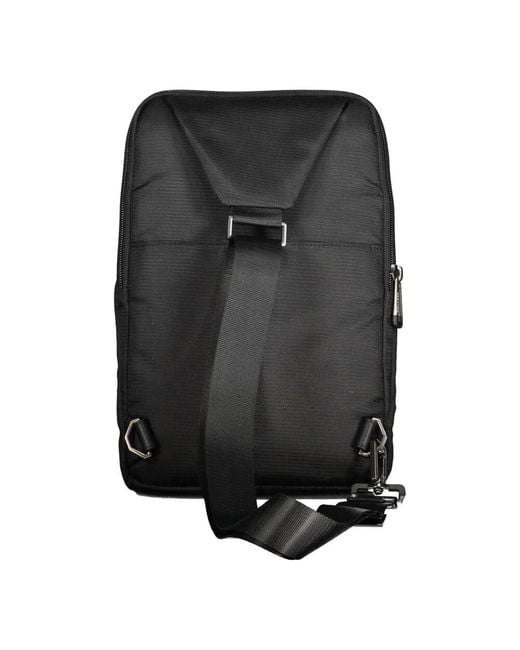 Piquadro Schwarze umhängetasche mit reißverschluss in Black für Herren