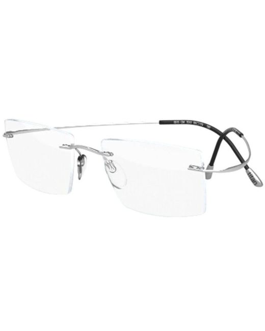 Glasses Silhouette en coloris Metallic