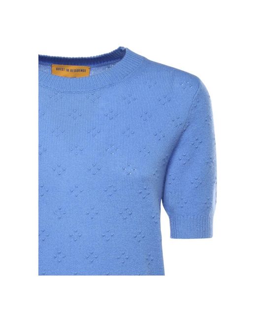 Guest In Residence Blue Cashmere Knitwear