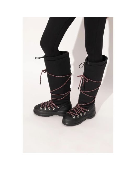 Moon Boot Schoenen ,Zwart ,Leer Mb Luna Boot Extra in het Black