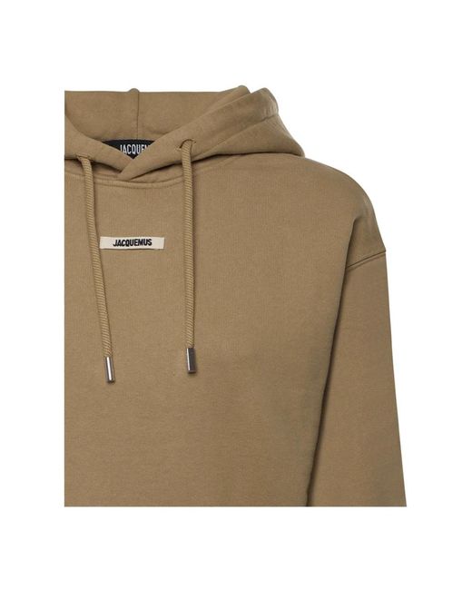 Jacquemus Hoodies & Sweatvesten ,Katoen Le Hoodie Gros Grain in het Green
