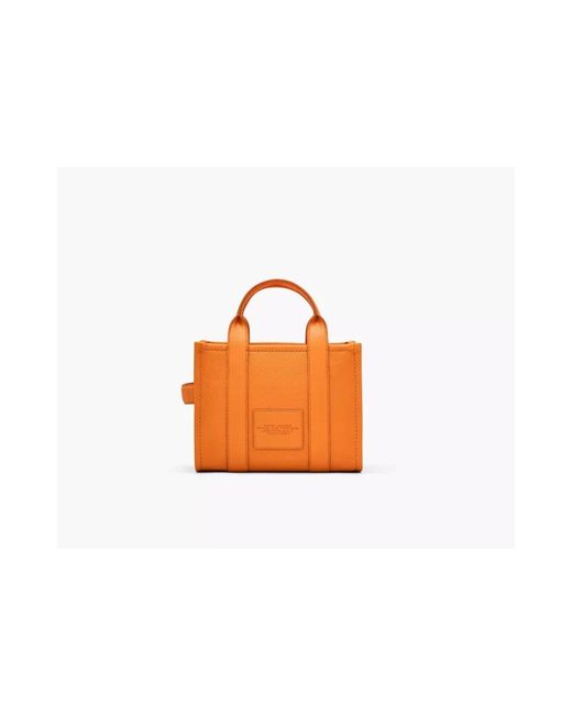 Marc Jacobs Orange Leder crossbody tote tasche