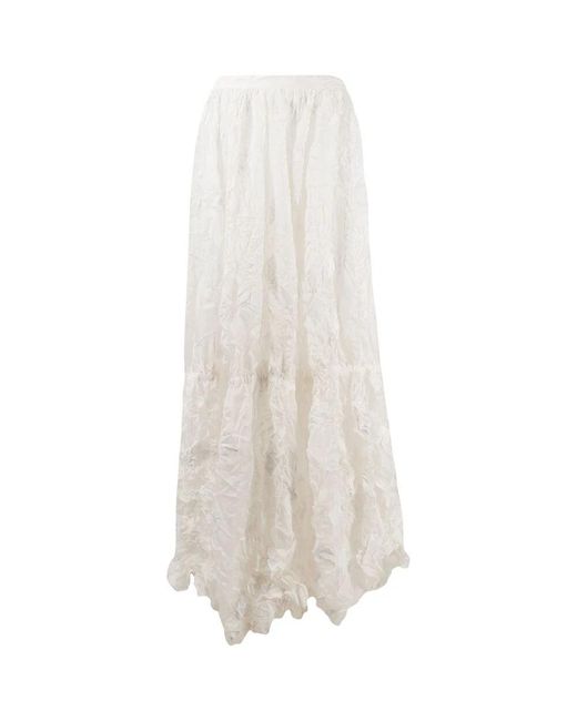 Nina Ricci White Maxi Skirts