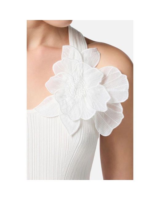 Sleeveless Tops Elisabetta Franchi de color White
