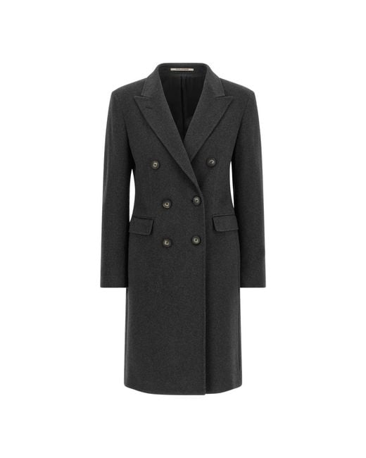 Tagliatore Black Double-Breasted Coats