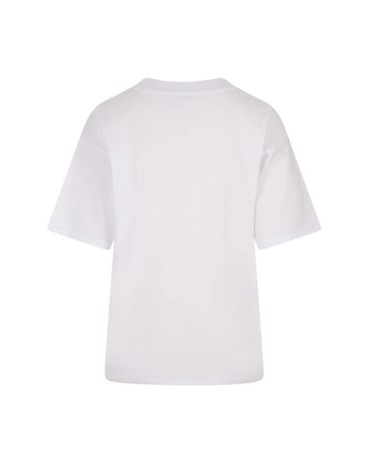 ALESSANDRO ENRIQUEZ White Sterne besticktes weißes t-shirt