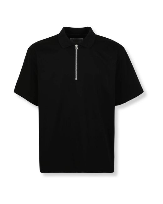 Sacai Black Polo Shirts for men