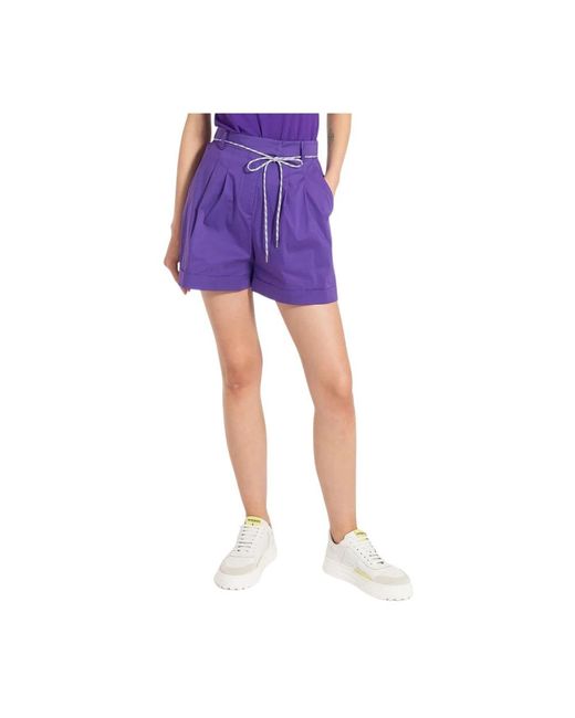 Patrizia Pepe Purple Short Shorts