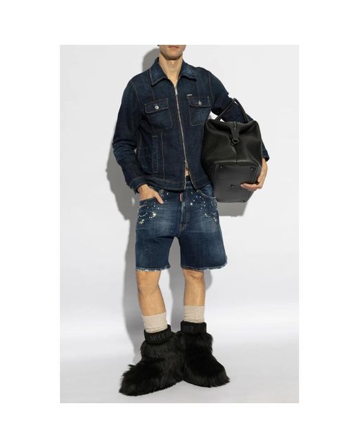 DSquared² Blue Denim Jackets for men