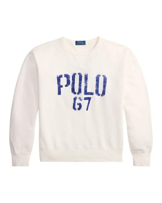 Ralph Lauren White Sweatshirts for men