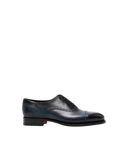 Santoni Blue Dress Shoes for men