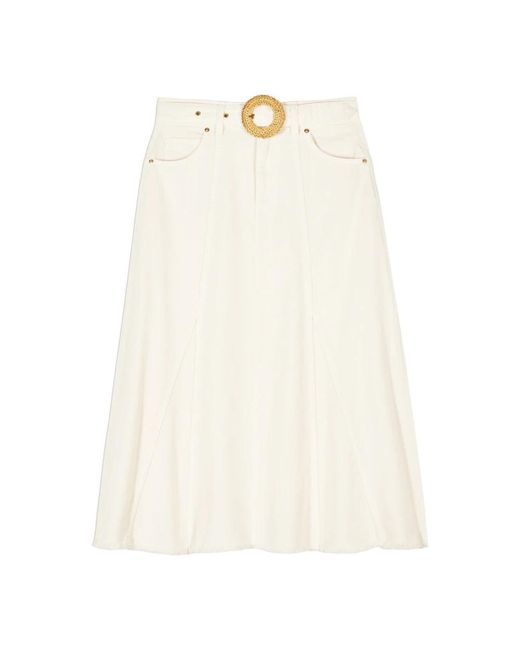Ba&sh White Midi Skirts