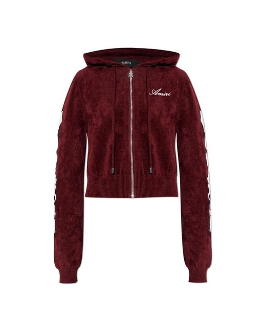 Amiri Hoodies & Sweatvesten ,Rood ,Logo Sweatshirt in het Red